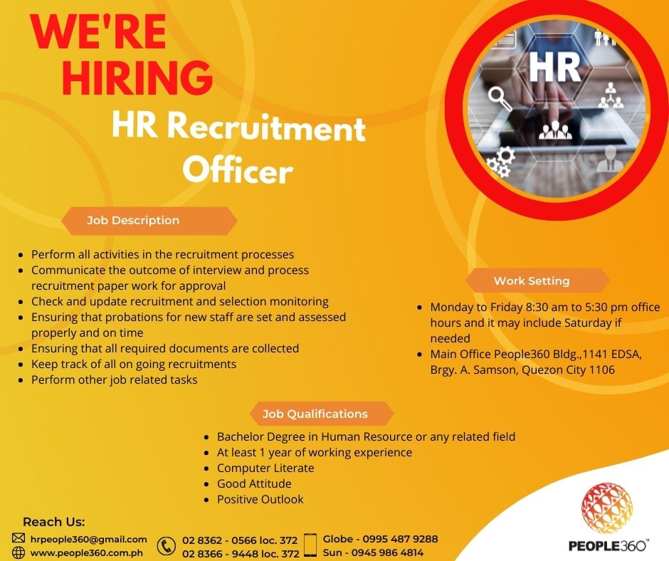 Hr Recruitment Officer Job Description